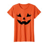 Costume Crew Pumpkin Family Halloween Shirts Jack O Lantern Face Girls Women Pumpkin Halloween Costume T-Shirt - As Pictured