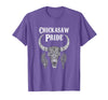 Chickasaw Pride Native American Nice Gifts Chickasaw Pride Tribe Native American Indian Buffalo T-Shirt - Purple Heather