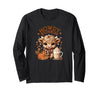 Loves LuLu Highland Cow, Cute and Cozy Ready for Fall Fun! Long Sleeve T-Shirt - Black