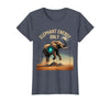 Mademark Elephant Energy Only Bold Graphic Design T-Shirt - Women - Heather Blue