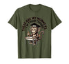 Mademark These Are My Monkeys I'm Their Teacher Circus Design T-Shirt - Men - Olive Green