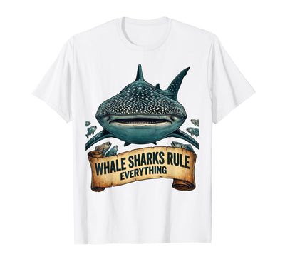 Whale Sharks Rule Everything Ocean Design T-Shirt