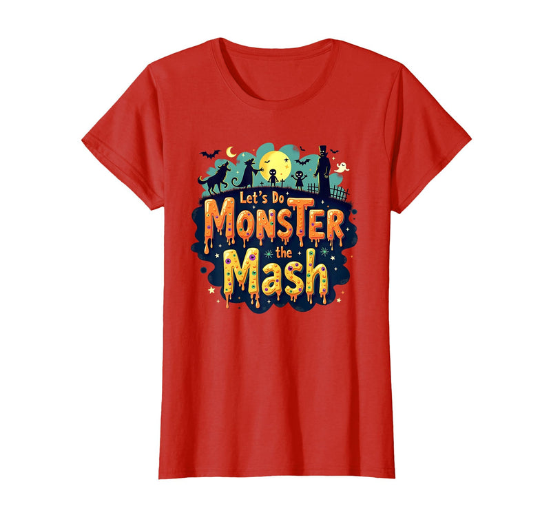 Mademark Halloween - Monsters & Creatures T-Shirt - Red-lets Do