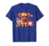 Highland Cow Land of NYC One Boujee Heifer Highland Cow Bougie Pink Tumbler Handbag T-Shirt - Royal Blue