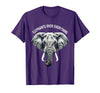 Mademark Elephants Over Everything Elephant Lover Design T-Shirt - Men - Purple