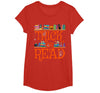 Trick or Read Funny Halloween Teacher Book Library Reading T-Shirt - Red