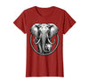 Mademark Mama Elephant and Baby Graphic Tee T-Shirt - Women - Cranberry Red
