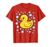 InGENIUS Duck Lover Shirts & Gifts Rubber Duck Bubbles Cute Duckie Duckling Costume Halloween T-Shirt - Red