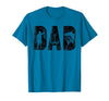 Fishing Gifts for Dad Father's Day Fisherman Fishing Dad Birthday Classic Bold Font Fish Daddy T-Shirt - Sapphire Blue