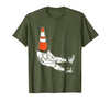 Halloween Shirts Traffic Cone Men Women Kids Traffic Cone Halloween Costume Funny Lazy Men Women Kids T-Shirt - Olive Green