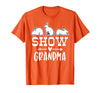 Show Rabbit Grandma T-Shirt in Orange