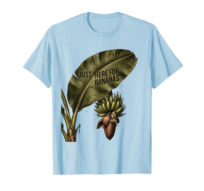 Just Here for Bananas Funny Monkey Design T-Shirt - Men
