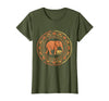 Mademark Elephant Mom and Baby Pregnancy Announcement T-Shirt - Women - Olive Green