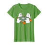 Mahjong Player Halloween Ghost Playing Mahjong Halloween Ghost Playing Mahjong Spooky Season Game Day Fall T-Shirt - Grass