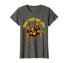 Mademark Swing First Ask Later Funny Monkey Design T-Shirt - Women - Asphalt Grey
