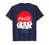 Coca-Cola Coca Cola Always Ice Cold Polar Bears Christmas T-Shirt - Navy Blue