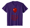 Halloween Funny Trick or Treat Shirt for Kids TeeZ Kids You'll Float Too Costume Halloween Shirts Boys Girls T-Shirt - Purple