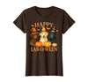 Art-Wear Happy Lab-O-Ween Labrador Halloween Dog Lover Design T-Shirt - Brown