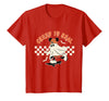 Halloween Creep it Real Vintage Ghost CKTEE2 Vintage Halloween Creep It Real Mouse Ghost Boy Fall Season T-Shirt - Red