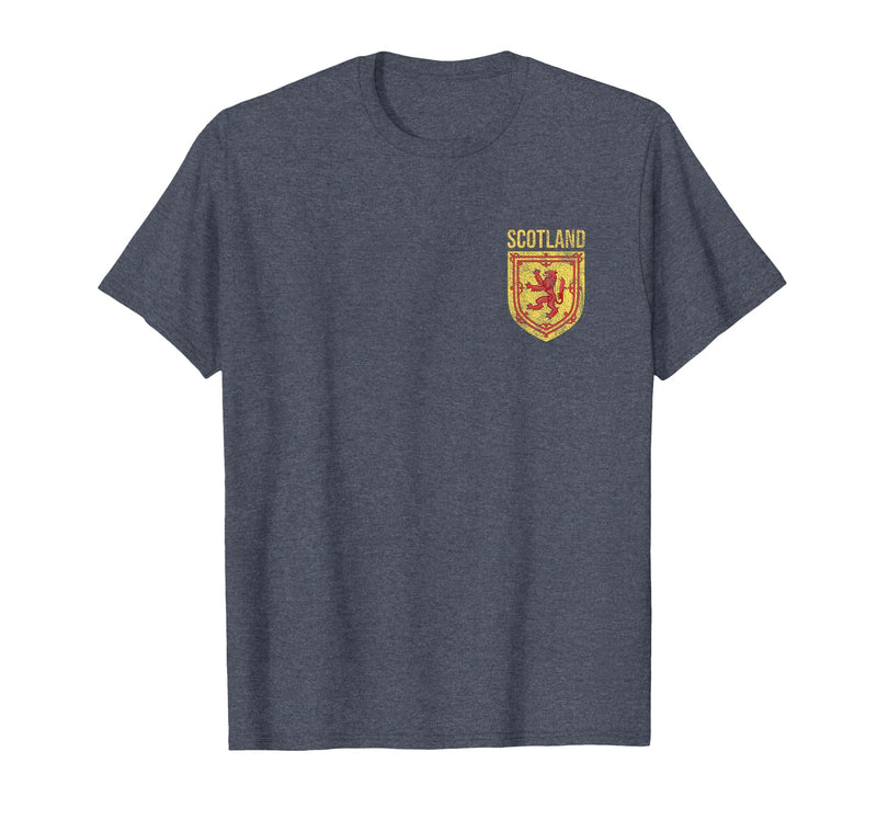 SCOTLAND COAT OF ARMS LION SCOT SCOTTISH Scottish Lion Emblem Scotland Flag Coat of ARMS Independence T-Shirt - Heather Blue