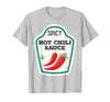 Lustige Essen & Sauce Fasching Kostüm Co. Chilli Sauce Costume Funny Fancy Dress Costumes for Men and Women T-Shirt - Silver