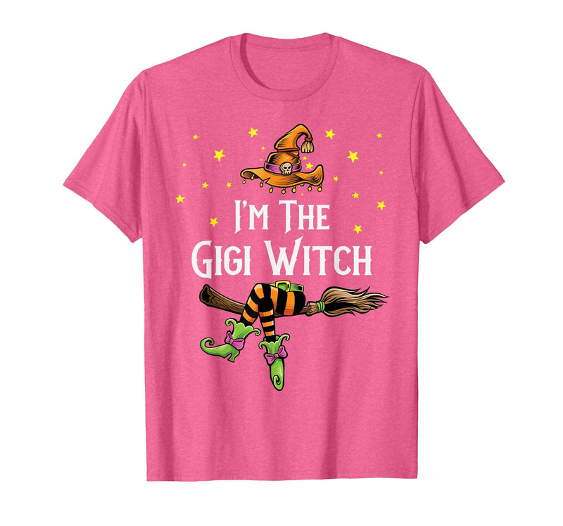 Matching Witch Halloween Costumes by Foxio Im the Gigi Witch Halloween Matching Group Costume T-Shirt - Pink Heather