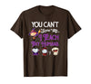 Happy Halloween Costume Tee You Can't Scare Me I Teach Tiny Humans Funny Halloween T-Shirt - Brown