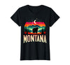 Grizzly Bear Mountain Forrest Nature Montana Grizzly Bear Mountain T-Shirt - Black