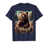 CigarKurt Cigar Smoking Cigar Bear T-Shirt - Navy Blue