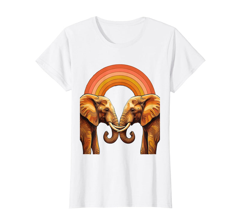 Mademark Be Kind Elephant Gentle Touch Illustration T-Shirt - Women - White
