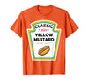 Halloween 2025 Condiments Couples Costume Sauce Yellow Mustard DIY Halloween Costume Matching Groupe Mustard T-Shirt - Orange