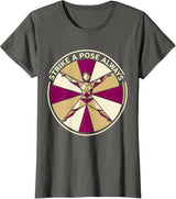 Women's Strike a Pose Always Showgirl Graphic Design T-Shirt - Asphalt Grey