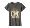 Mademark Banana Is My Love Language Monkey Design T-Shirt - Women - Asphalt Grey