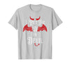 I Put the D in Devil Tees I Put the D in Devil Funny Halloween Matching Couple T-Shirt - Silver Grey