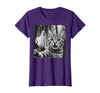 Halloween Cat Selfie with Spooky Ghost t -shir t Halloween Cat Selfie with Spooky Ghost T-Shirt - Purple