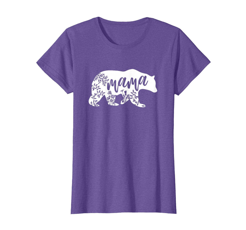 Mama Bear Clothing Co Mama Bear T-Shirt for Women T-Shirt - Purple Heather