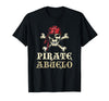 Pirate Abuelo Grandpa Birthday Halloween Costume Pirate Abuelo Skull Matching Grandpa Halloween Costume T-Shirt - As Pictured
