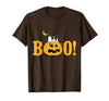 Peanuts Halloween Boo Pumpkin T-Shirt - Brown