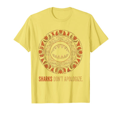 Sharks Don't Apologize Bold Ocean Predator Design T-Shirt
