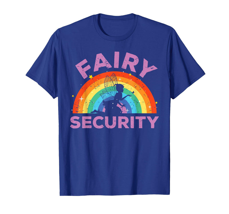 Halloween Fairy Security Father's Day Apparel Men Fairy Security Funny Dad Costume T-Shirt - Royal Blue