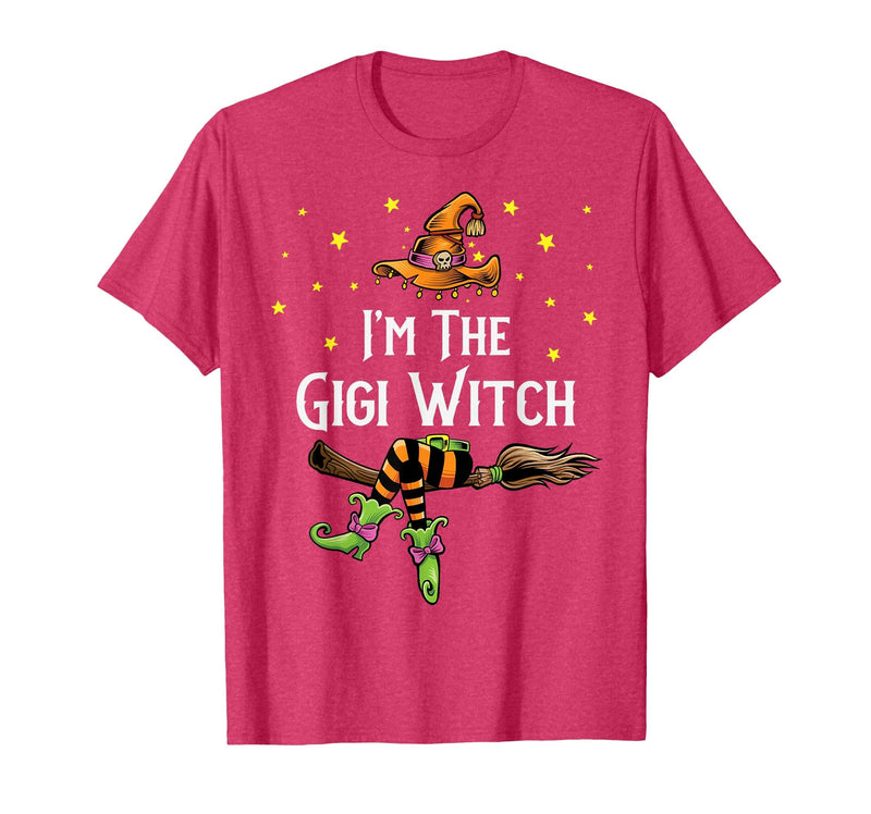 Matching Witch Halloween Costumes by Foxio Im the Gigi Witch Halloween Matching Group Costume T-Shirt - Red Heather