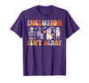 Halloween Applied Behavior Analysis Ghost Groovy Spooky ABA Therapist Halloween Groovy ABA Therapy T-Shirt - Purple