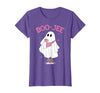 Spooky Season Ghost Halloween Boujee Boo-Jee Boo-JEE Spooky Season Ghost Pink Halloween Pumpkin Boujee T-Shirt - Purple