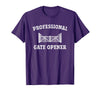 cow apparel Professional gate Opener, Cow Gate Opener T-Shirt - Purple