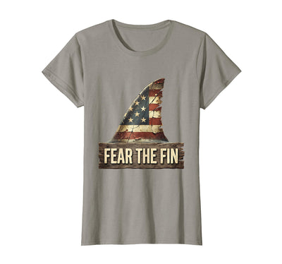 Fear the Fin Shark Graphic Design T-Shirt