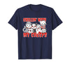 Chillin With My Creeps Apparel Chillin with My Creeps Cat Horror Killer Halloween Costume T-Shirt - Navy Blue