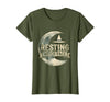 Mademark Resting Witch Face Halloween Design T-Shirt - Olive Green