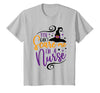 Spooky Nurse Halloween Tees You Can't Scare Me I'm a Nurse Funny Halloween Nurse T-Shirt - Silver Grey