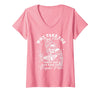 Funny Skeleton Meme Quote Sarcastic Humor Adult Women's Why Take The High Road When You Can Take The Psycho Path V-Neck