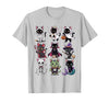 Halloween Cat Apparel Halloween Cat T-Shirt - Spooky Kittens Costume T-Shirt - Silver Grey